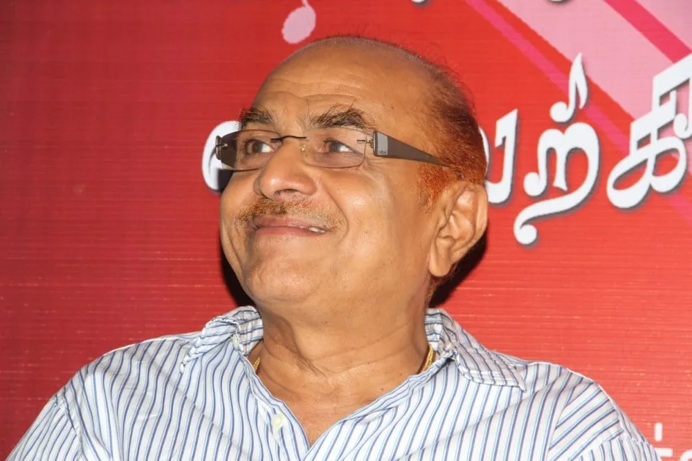 Producer RB Choudary smiling at the Suvadugal audio launch