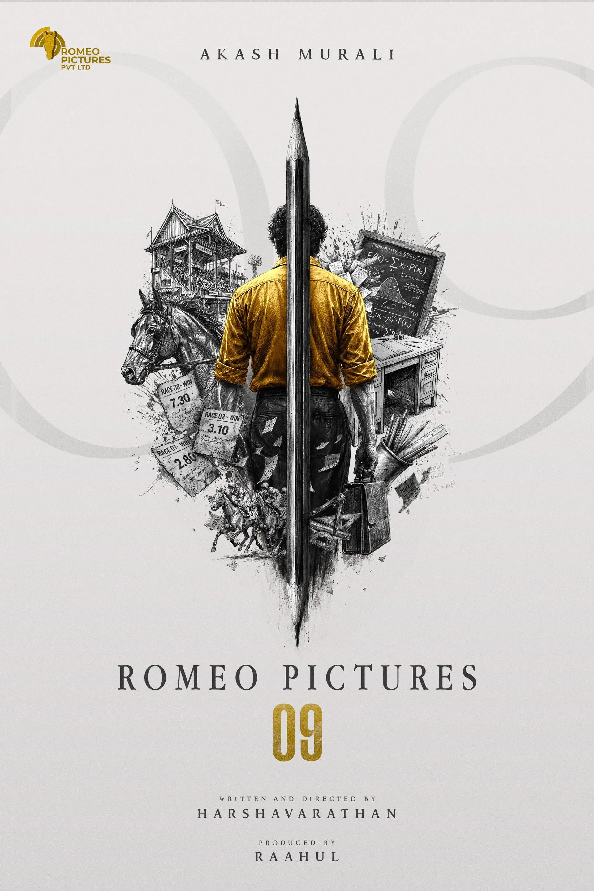 First-look poster of Akash Murali's untitled Romeo Pictures film set in 1970s Madras