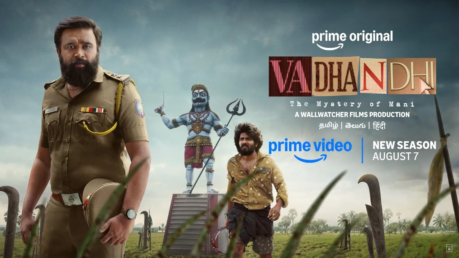 Sasikumar as SI Moosa Raza in key art for Vadhandhi Season 2 - The Mystery of Mani