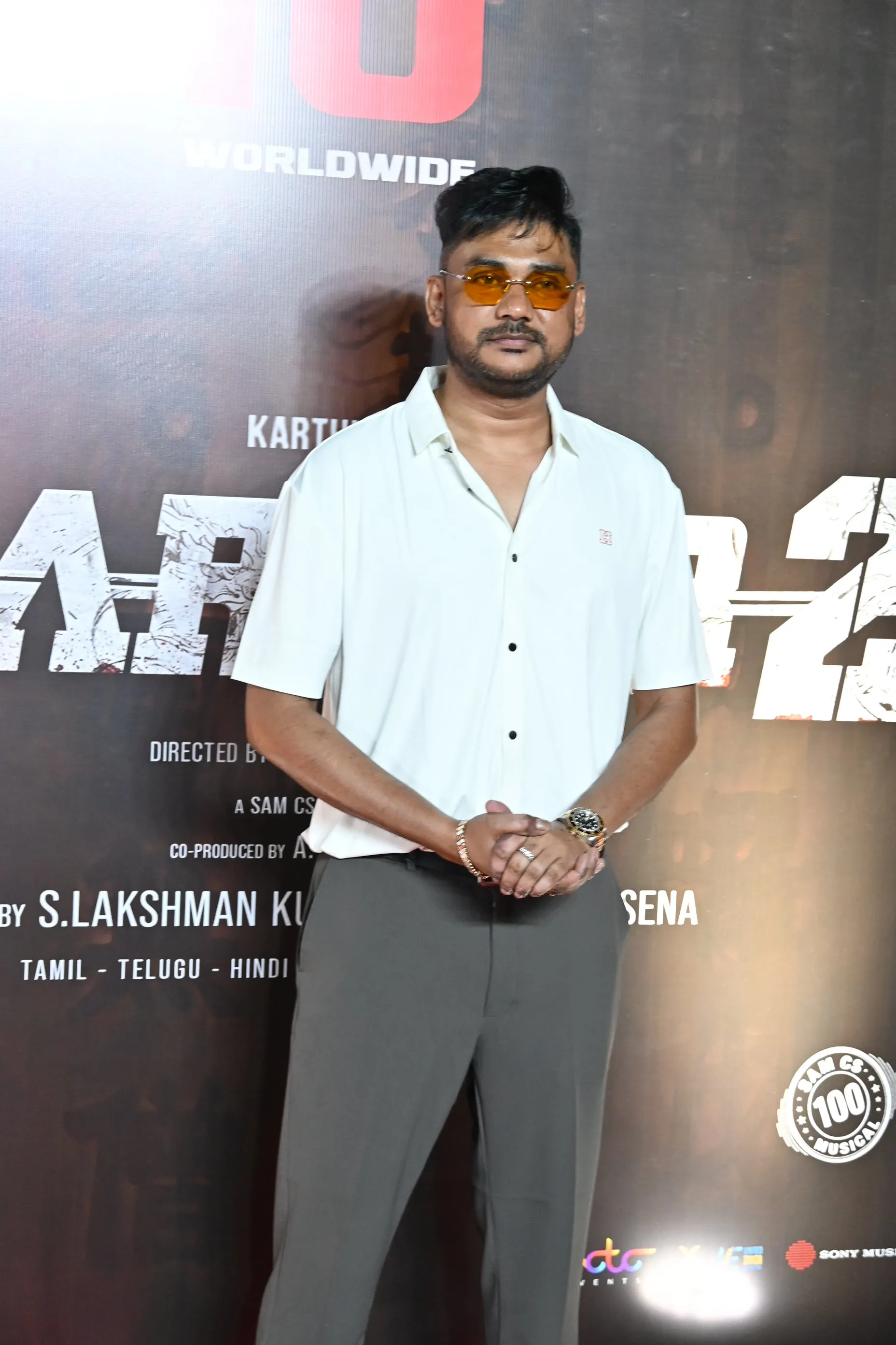 Sam CS, marking his 100th film as composer, which Mithran counts as 800 reels of music