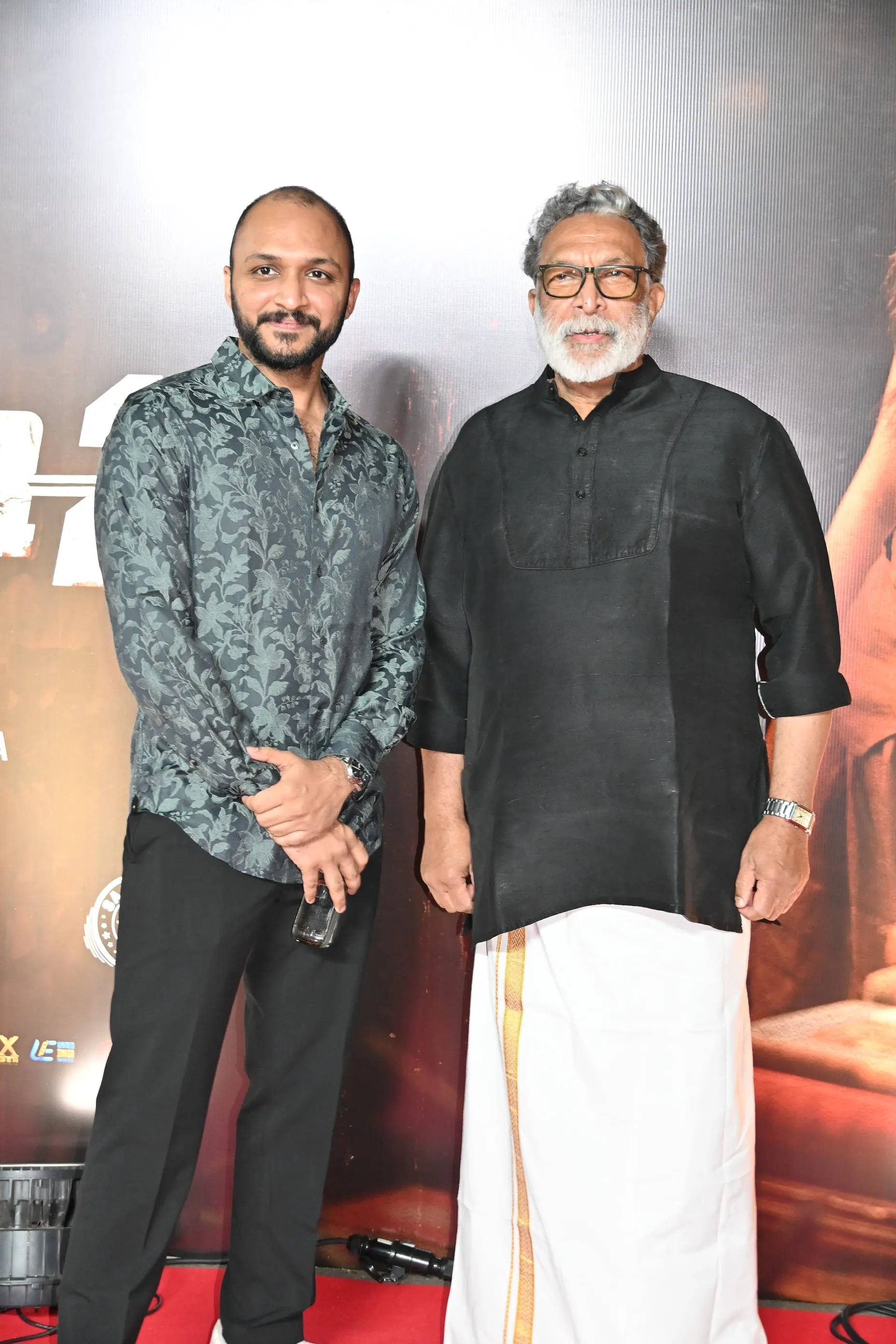 Nasser, who plays a role in Sardar 2, with his son Abi Hassan