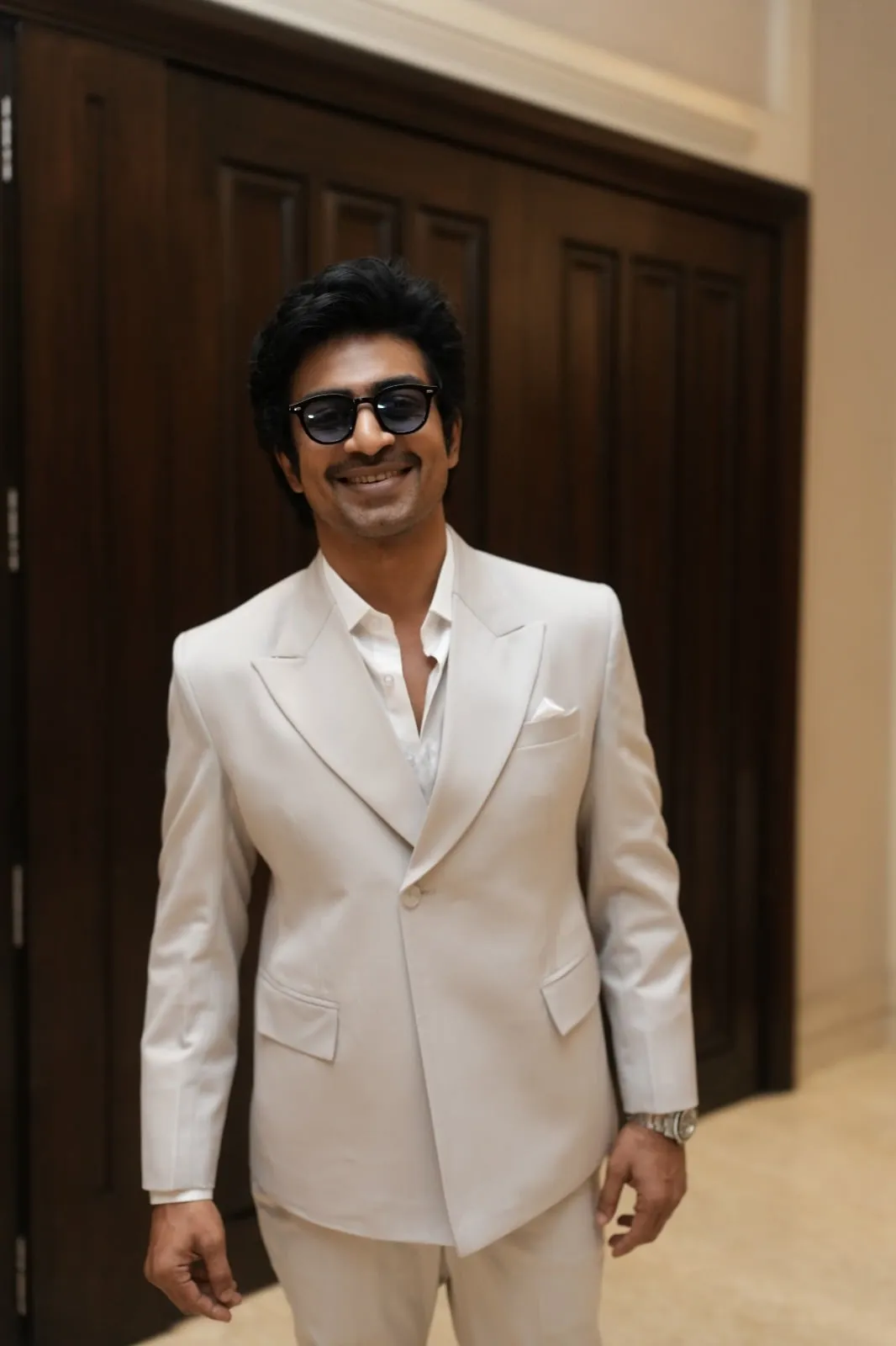 Arjun Das, who plays Matthew in #Love, at the trailer launch