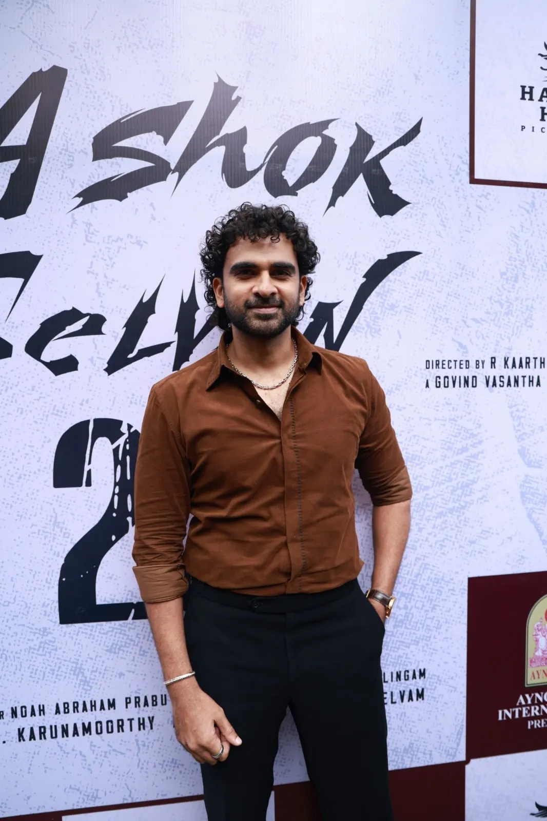 Ashok Selvan at the Anbil Avan title teaser launch