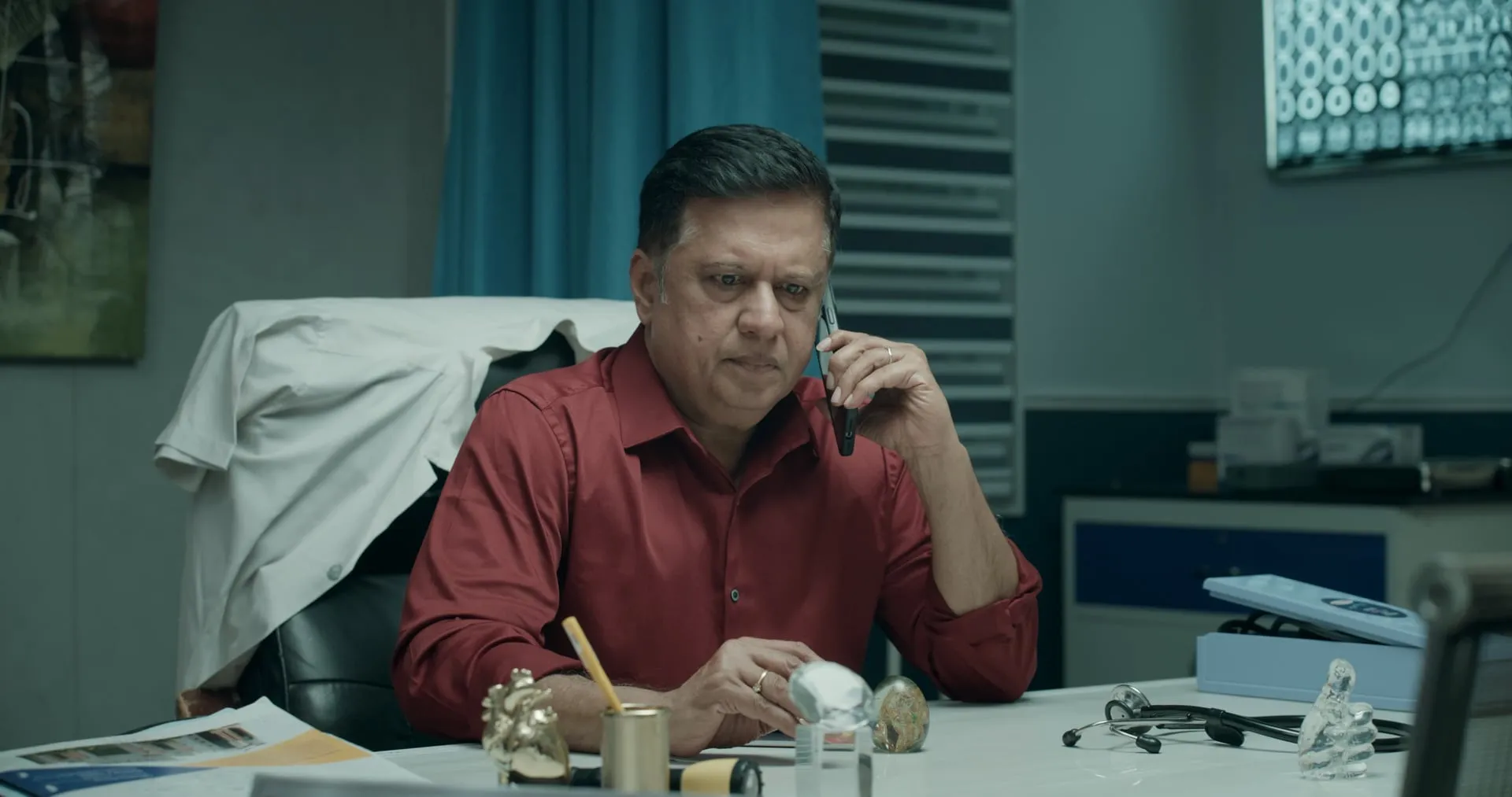The diagnosis arrives early. The film is less about the illness than the family it forces into the open.