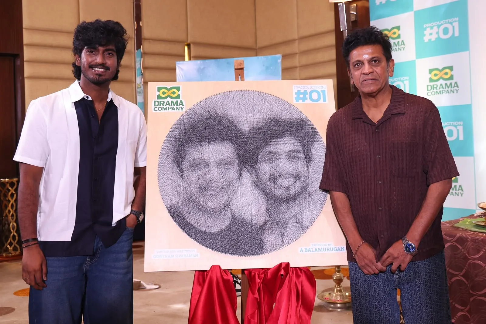 Director Gowtham Sivaraman and Shivarajkumar unveil the first poster for Drama Company's debut film