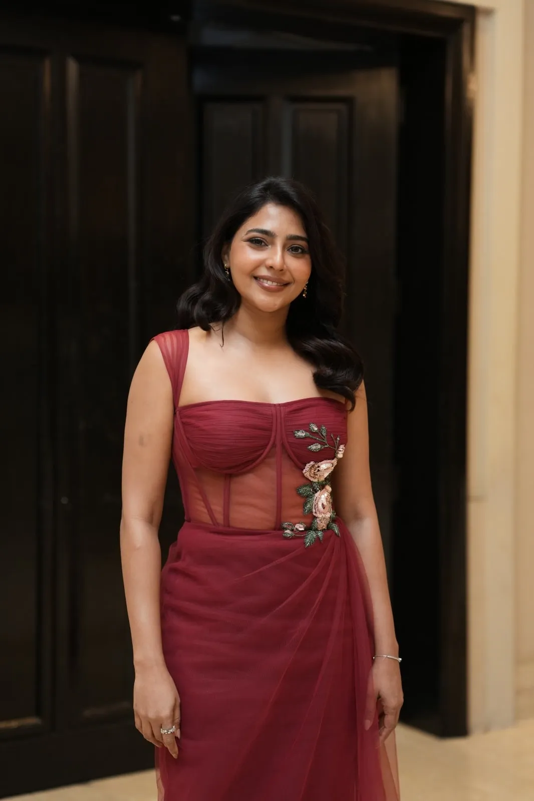 Aishwarya Lekshmi, who plays Tara, at the #Love trailer launch