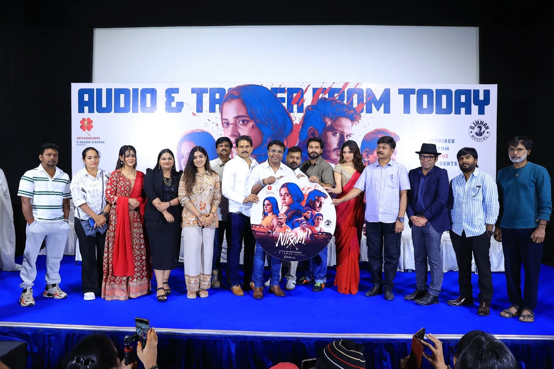 The Niram team on stage at the film's audio and trailer launch