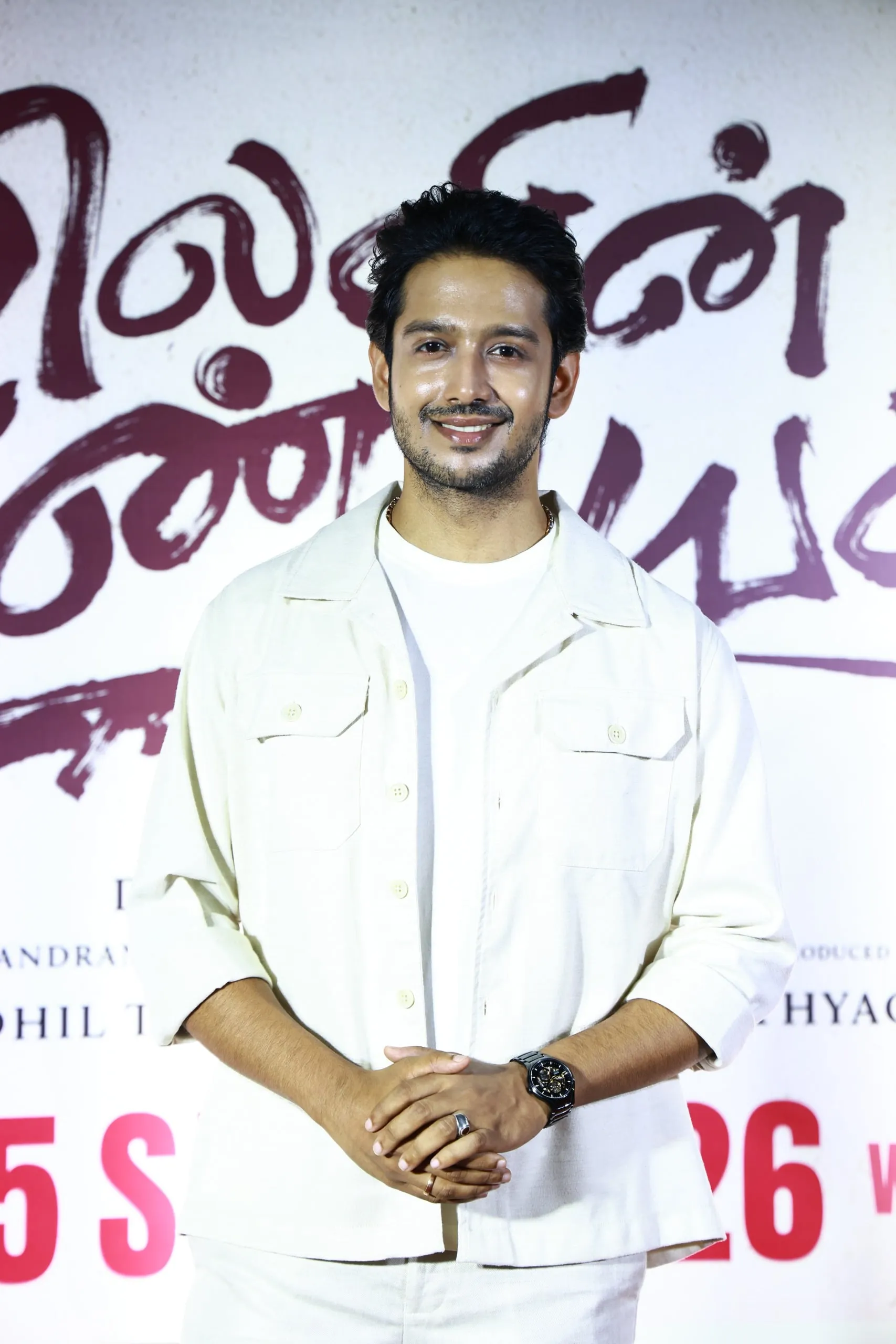 Portrait in a cream jacket at the Lenin Pandiyan event