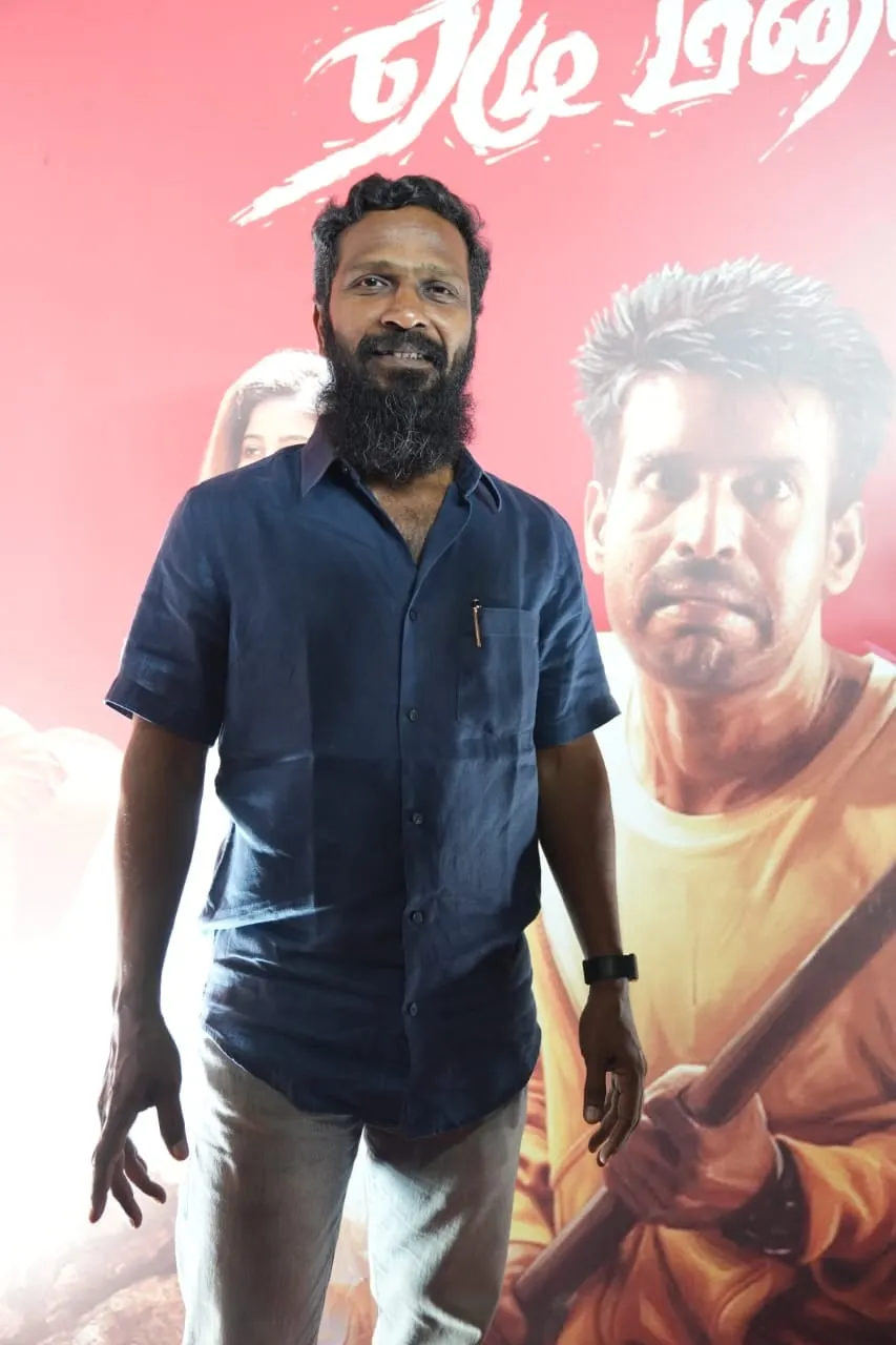 A guest poses at the film's pre-release celebration
