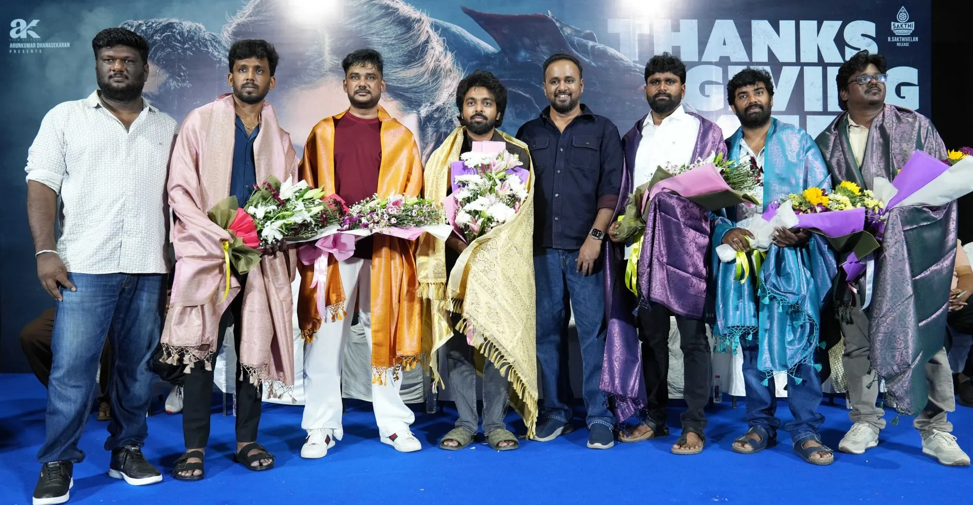 Members of the Immortal team were honoured with bouquets and shawls during the celebration.