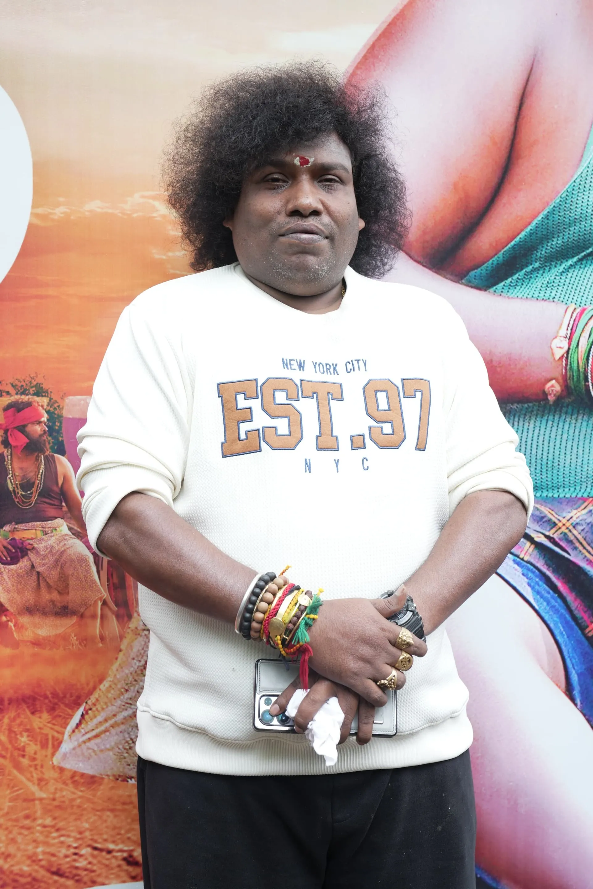 Yogi Babu at the Singgaramm pre-release gathering